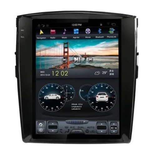 Магнитола Тесла CarMedia ZF-1302-DSP Tesla-Style для Mitsubishi Pajero IV 2006-2018 на Android 9.0