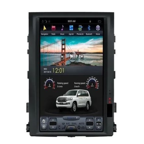 Магнитола Тесла CarMedia ZF-1806L-DSP Tesla-Style для Toyota LC 200 2007-2015 на Android 9.0