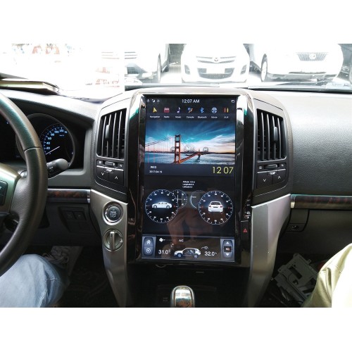 Магнитола Тесла CarMedia ZF-1816H-DSP Tesla-Style для Toyota Land Cruiser 200 2007-2015 на Android 9.0