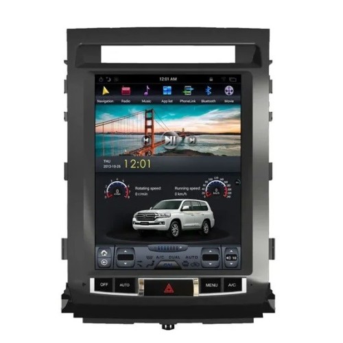 Магнитола Тесла CarMedia ZF-1220-DSP Tesla-Style для Toyota Land Cruiser 200 2007-2015 Elegance на Android 9.0