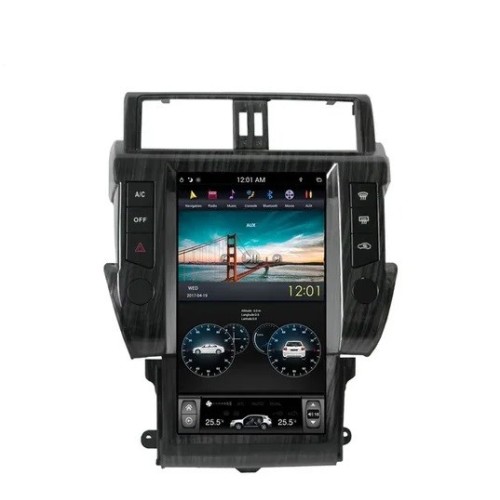Магнитола Тесла CarMedia ZF-1801-DSP Tesla-Style для Toyota Land Cruiser Prado 150 2013-2016 на Android 9.0