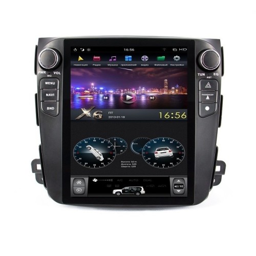 Магнитола Farcar ZF056-1 Tesla Style для Peugeot 4007 2007+ на Android 9.0