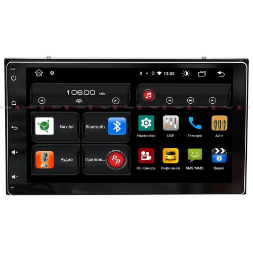Штатная магнитола Redpower 61069 для Toyota Fortuner II 2015-2025 на Android 10.0