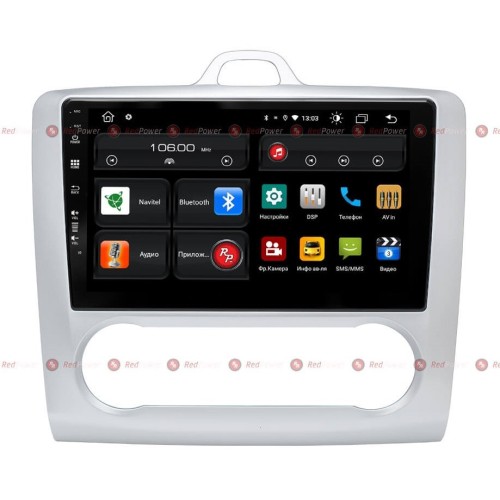 Штатная магнитола Redpower 61136 для Ford Focus 2 2005-2011 (климат-контроль) на Android 10.0