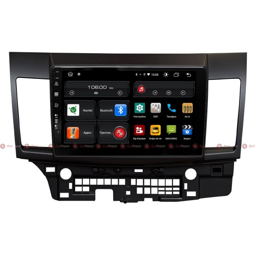 Штатная магнитола Redpower 61037 для Mitsubishi Lancer X (2007-2012) на Android 10.0