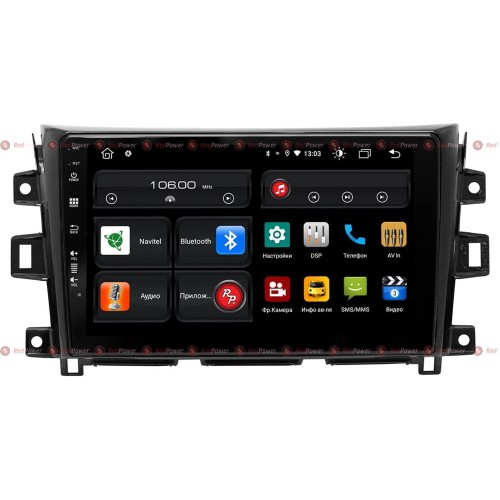 Штатная магнитола Redpower 61028 для Nissan Navara (2014-2025) на Android 10.0