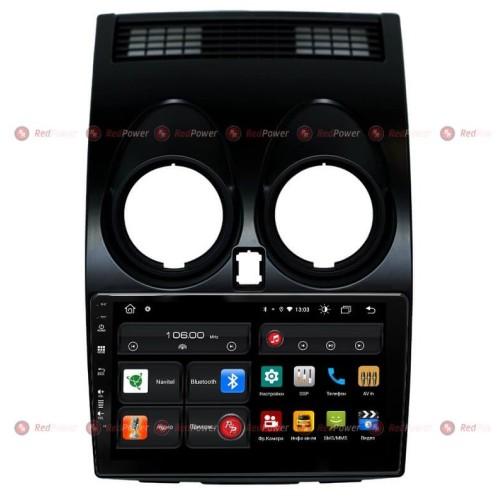 Штатная магнитола Redpower 61030 для Nissan Qashqai J10 (2006-13) (без индикации ремней) на Android 10.0