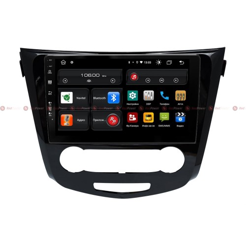Штатная магнитола Redpower 61321 для Nissan Qashqai J11 2014+ (С КОНДИЦИОНЕРОМ) на Android 10.0