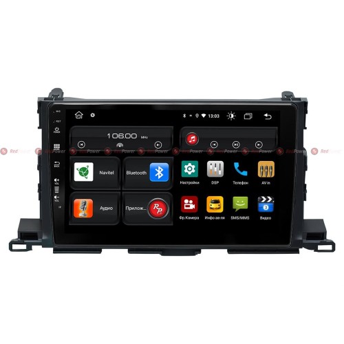 Штатная магнитола Redpower 61184 для Toyota Highlander (2014+) на Android 10.0