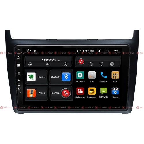 Штатная магнитола Redpower 61134 для Volkswagen Polo 5, 5 рестайл (2009-2019) на Android 10.0