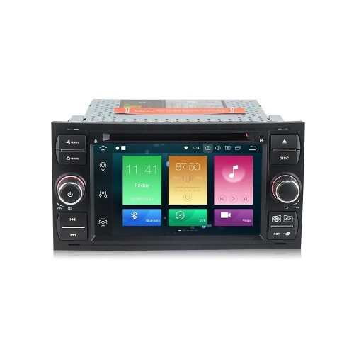 Штатная магнитола CarMedia MKD-F745B-P6 для Ford Focus, C-Max, S-Max, Fiesta, Fusion, Mondeo, Transit, Kuga (черная) на Android 10.0