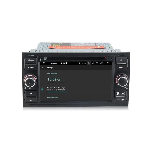 Штатная магнитола CarMedia MKD-F745B-P6 для Ford Focus, C-Max, S-Max, Fiesta, Fusion, Mondeo, Transit, Kuga (черная) на Android 10.0