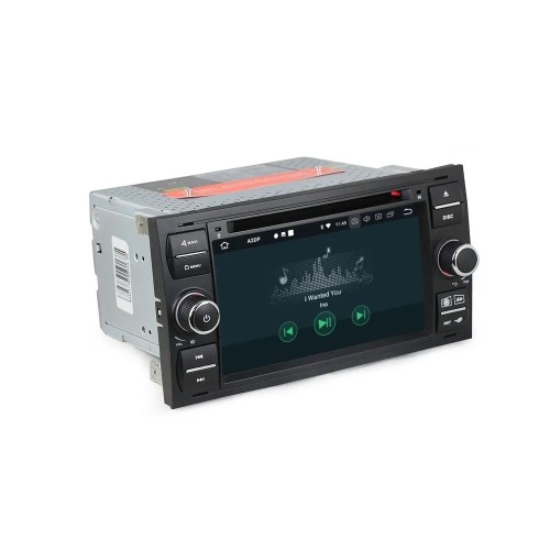 Штатная магнитола CarMedia MKD-F745B-P6 для Ford Focus, C-Max, S-Max, Fiesta, Fusion, Mondeo, Transit, Kuga (черная) на Android 10.0