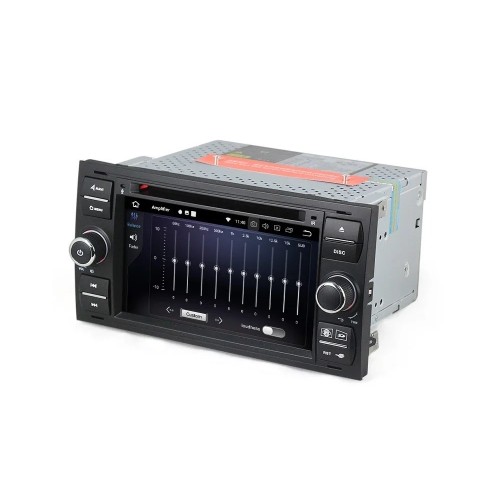 Штатная магнитола CarMedia MKD-F745B-P6 для Ford Focus, C-Max, S-Max, Fiesta, Fusion, Mondeo, Transit, Kuga (черная) на Android 10.0