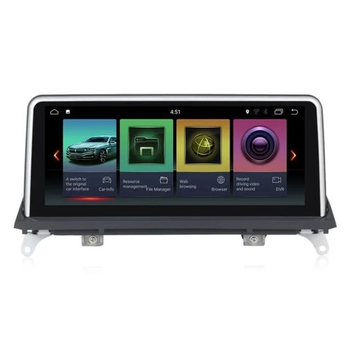 Штатная магнитола CarMedia MKD-B1012 для BMW X5 (E70), X6 (E71 E72) 2010-2014 для CIC на Android 8.1