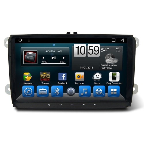 Штатная магнитола CarMedia KR-9071-S9 для Skoda Fabia, Superb, Rapid, Octavia, Yeti на Android 8.1
