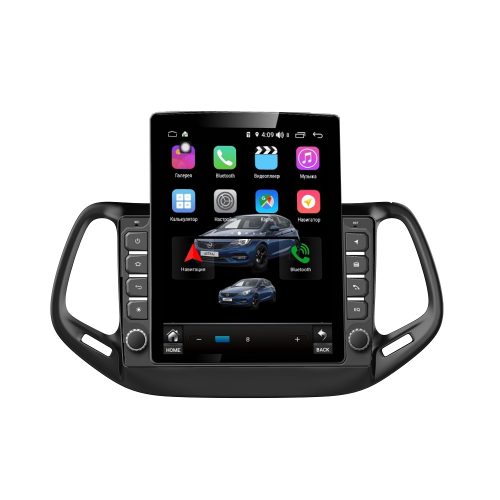 Магнитола Farcar RT1008R (S300) TESLA для Jeep Compass II 2017-2024 на Android 9.0