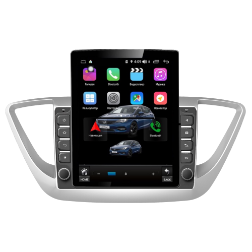 Магнитола Farcar RT766R (S300) TESLA для Hyundai Solaris 2017+ на Android 9.0