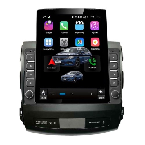 Магнитола Farcar RT056R (S300) TESLA для Mitsubishi Outlander XL 2006-2012 на Android 9.0