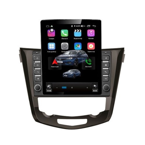 Магнитола Farcar RT665R (S300) TESLA для Nissan Qashqai II, X-Trail III (T32) 2015-2024 на Android 9.0