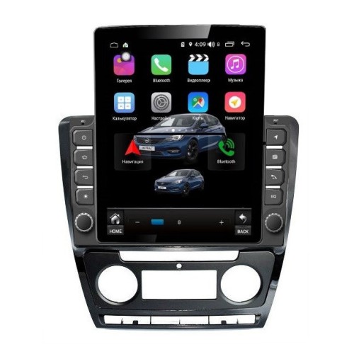 Магнитола Farcar RT005R (S300) TESLA для Skoda Octavia II (A5) 2004-2013 на Android 9.0
