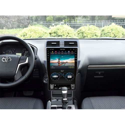 Магнитола Тесла CarMedia ZF-1805-DSP Tesla-Style для Toyota Land Cruiser Prado 150 2017-2020 на Android 9.0