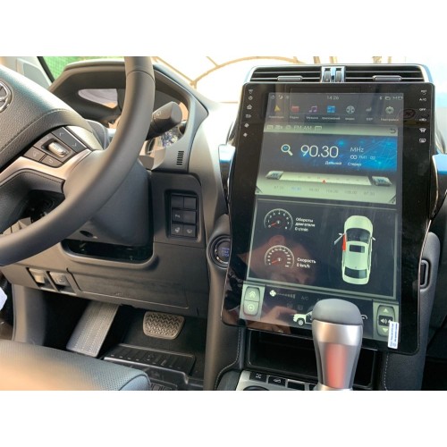 Магнитола Тесла CarMedia ZF-1805-DSP Tesla-Style для Toyota Land Cruiser Prado 150 2017-2020 на Android 9.0