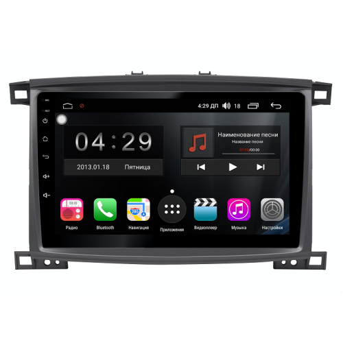 Магнитола Farcar RL457/1166R (S300) для Toyota Land Cruiser 100 2002-2007 на Android 8.1