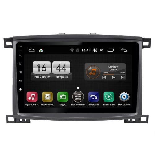 Магнитола FARCAR LX457/1166R (S195) для Toyota Land Cruiser 100 2002-2007 (с климат-контролем) на Android 8.1