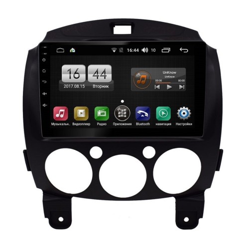 Магнитола FARCAR LX1200R (S195) для Mazda 2 II 2007-2014 на Android 8.1