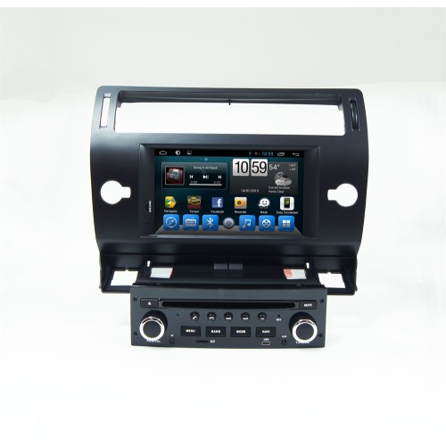 Штатная магнитола CarMedia KR-7066-b-S9 для Citroen C4 I 2004-2010 на Android 8.1