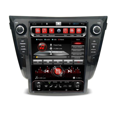 Штатная магнитола CarMedia SP-12106-S9 для Nissan Qashqai II, X-Trail III (T32) 2015-2019 на Android 8.1