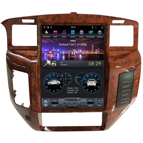 Магнитола Тесла CarMedia ZF-1270-DSP Tesla-Style для Nissan Patrol 2004-2010 low Y61 на Android 9.0
