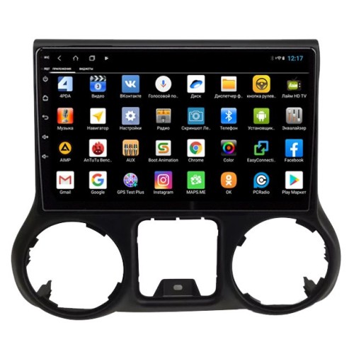Штатная магнитола Parafar для Jeep Wrangler III (JK) 2007-2017 на Android 12.0 (PF099XHD)