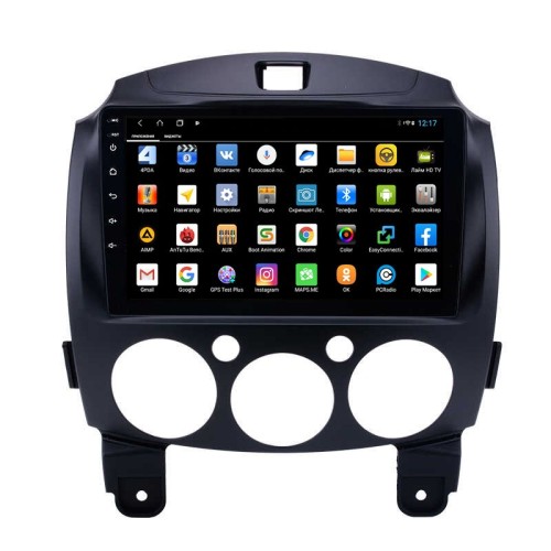 Штатная магнитола Parafar для Mazda 2 II 2007-2014 на Android 12.0 (PF165XHD)