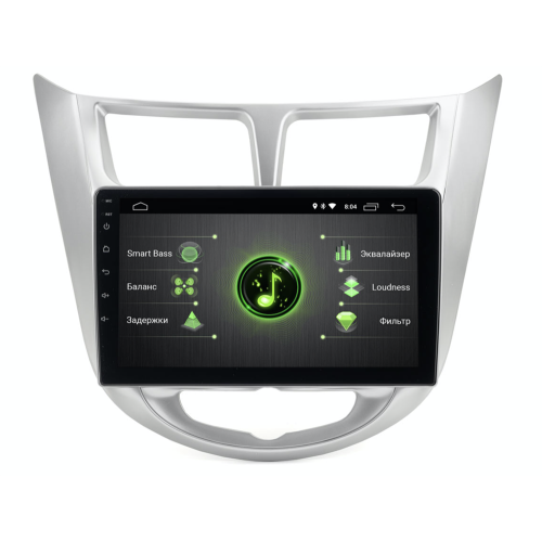 Штатная магнитола INCAR DTA-2401 для Hyundai Solaris I 2011-2017 на Android 10