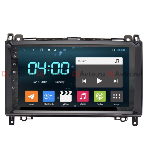 Штатная магнитола DjAvto 4454-4015 для Mercedes-Benz A-Class (W169) 2004-2012 , B-Class (W245) 2005-2011 ,Viano II (W639) 2006-2014 , Vito (W639) 2006-2014 c DSP на Android 9.0