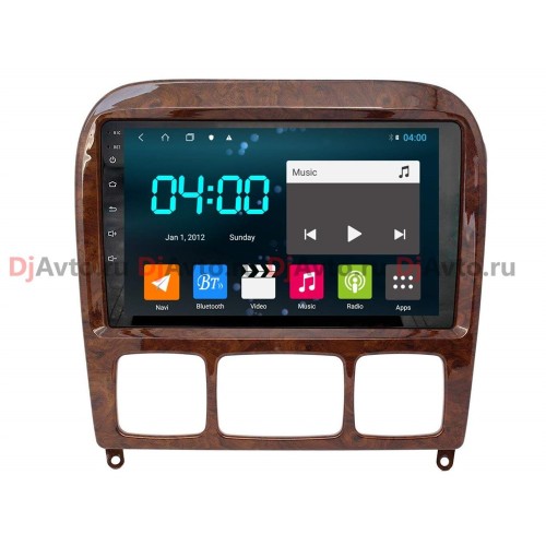 Штатная магнитола DjAvto 4453-4015 для Mercedes-Benz S Class IV (W220) 1998-2005 c DSP на Android 9.0
