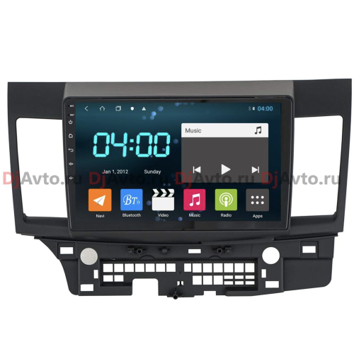 Штатная магнитола DjAvto 4504-4018 для Mitsubishi Lancer X/ Fortis 2007-2012 c DSP на Android 9.0