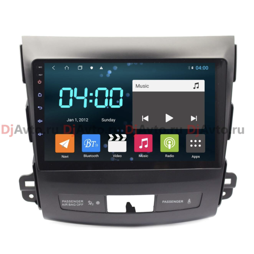 Штатная магнитола DjAvto 4510 - 4015 для Mitsubishi Outlander XL 2006-2012 c DSP на Android 9.0