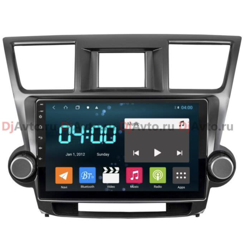 Штатная магнитола DjAvto 4549-4018 для Toyota Highlander (U40) 2007-2013 c DSP на Android 9.0