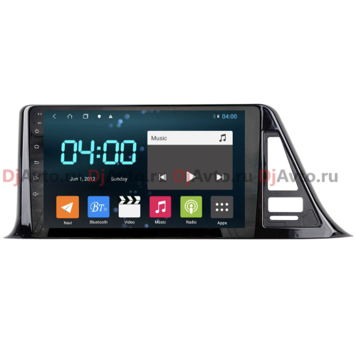 Штатная магнитола DjAvto 4546-4015 для Toyota Izoa, CH-R (Левый Руль) 2016-2023 c DSP на Android 9.0