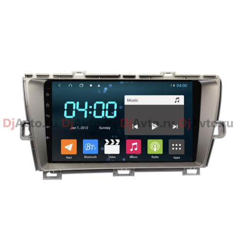Штатная магнитола DjAvto 4553-4015 для Toyota Prius 2009-2015 левый руль c DSP на Android 9.0