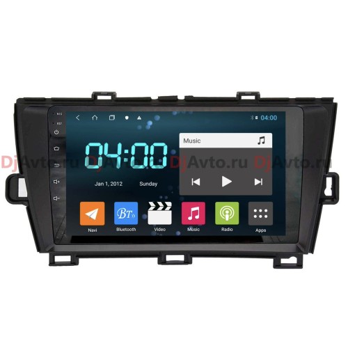Штатная магнитола DjAvto 4556 - 4015 для Toyota Prius 2009-2015 правый руль c DSP на Android 9.0