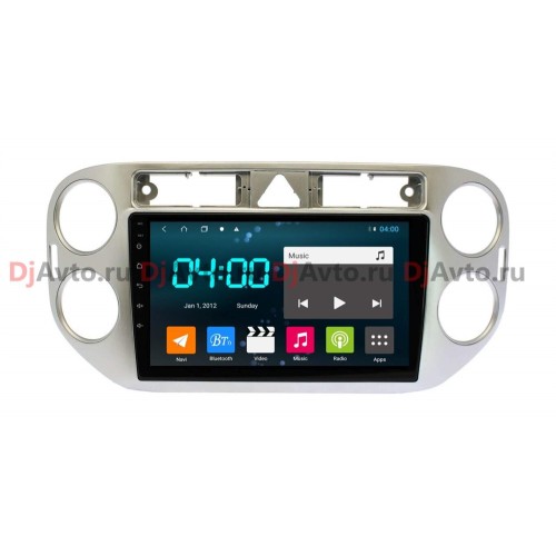 Штатная магнитола DjAvto 4674-4015 для Volkswagen Tiguan 2007-2011 c DSP на Android 9.0