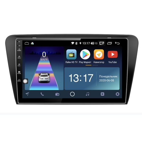 Штатная магнитола DayStar DS-7180ZM с DSP + 4G SIM + 6/128GB для Skoda Octavia III (A7) 2013-2018 на Android 10.0