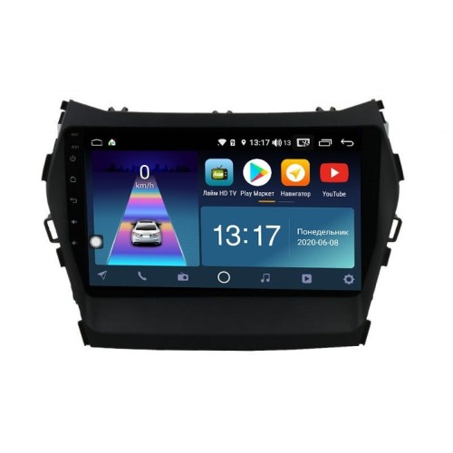 Штатная магнитола DayStar DS-7004ZM с DSP + 4G SIM + 6/128GB для Hyundai Santa Fe 2012-2018 на Android 10.0