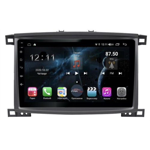 Магнитола Farcar TG457/1166R (S400) для Toyota Land Cruiser 100 2002-2007 на Android 10.0