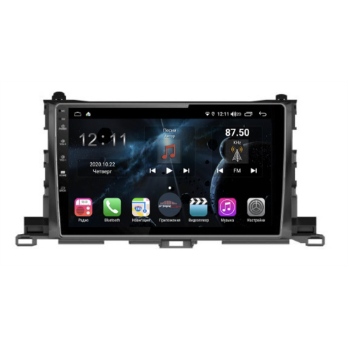 Магнитола Farcar TG467R (S400) для Toyota Highlander (U50) 2014-2019 на Android 10.0