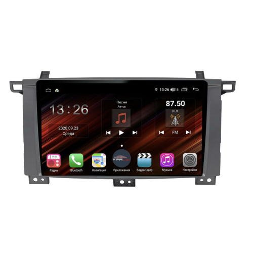 Магнитола Farcar XH457/1234R (S400) (6/128ГБ) для Toyota Land Cruiser 100 2002-2007 на Android 10.0